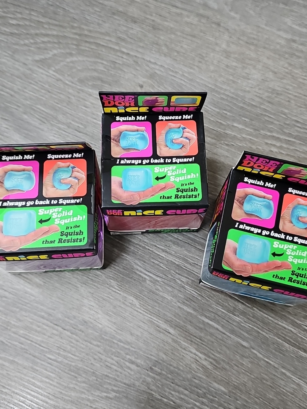 NeeDoh Nice Cube Set of 3 NIB - Picture 2 of 4